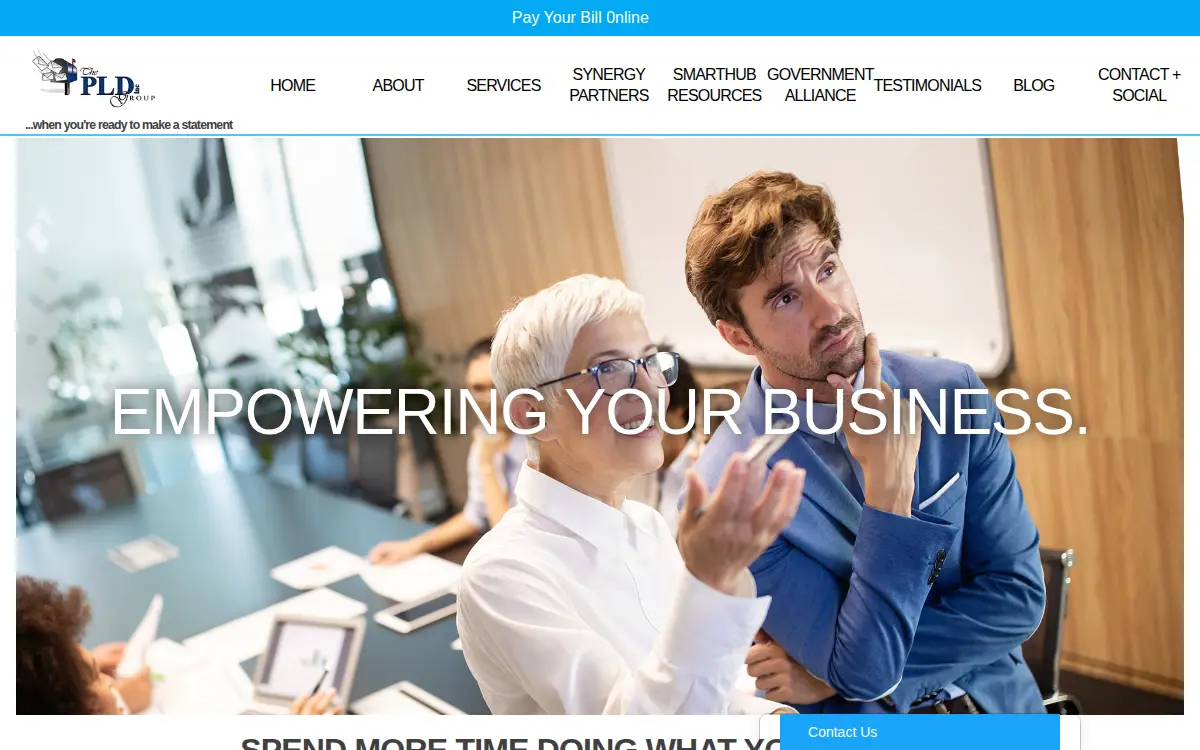Homepage of The Pld Group, INC.
