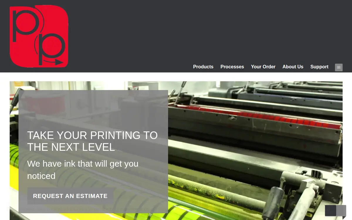 Homepage of Precision Printing, INC.