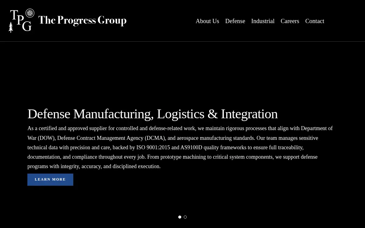 Homepage of The Progress Group, INC.