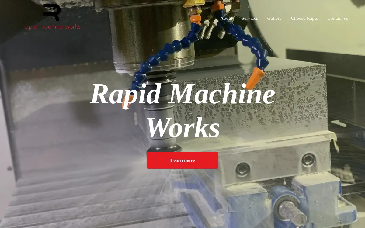 Homepage of Rapid Machine Works LLC