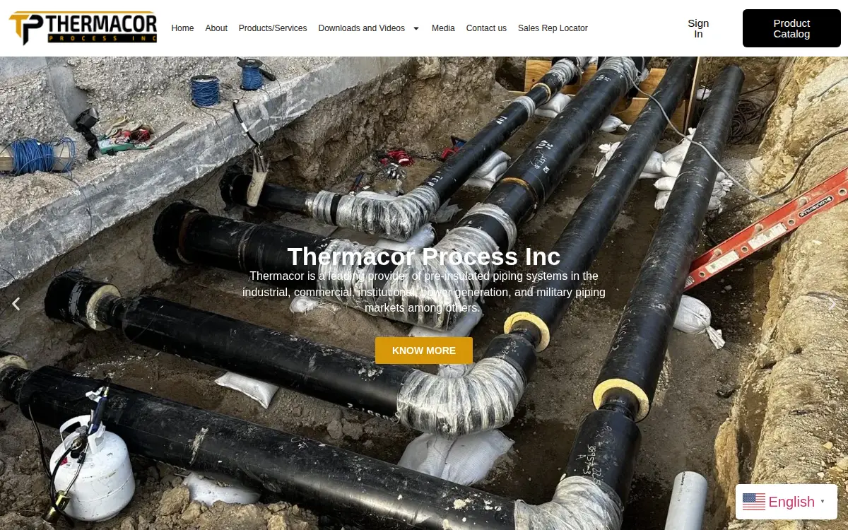 Homepage of Thermacor Process INC