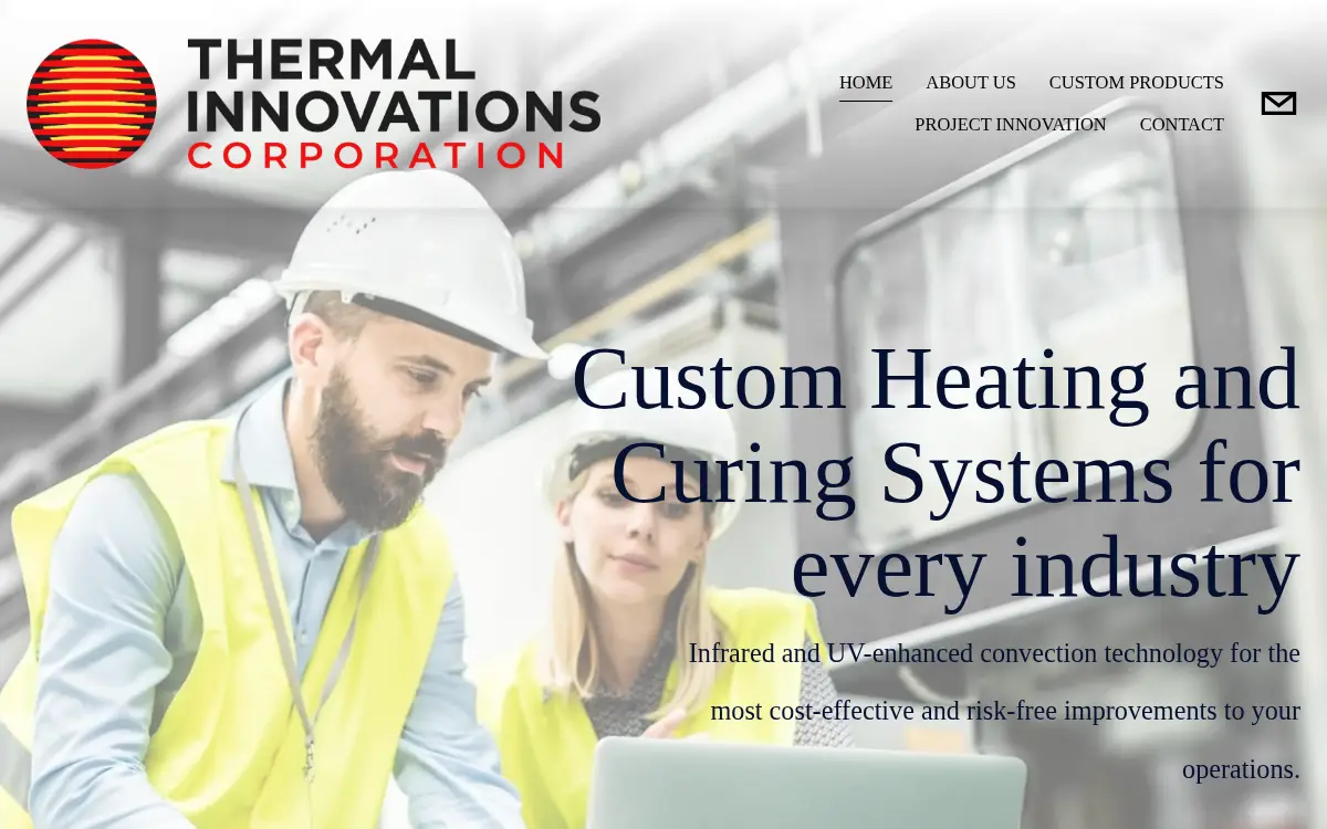 Homepage of Thermal Innovations Corporation, INC.