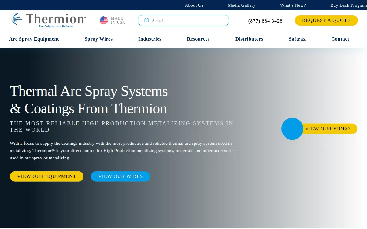 Homepage of Thermion INC