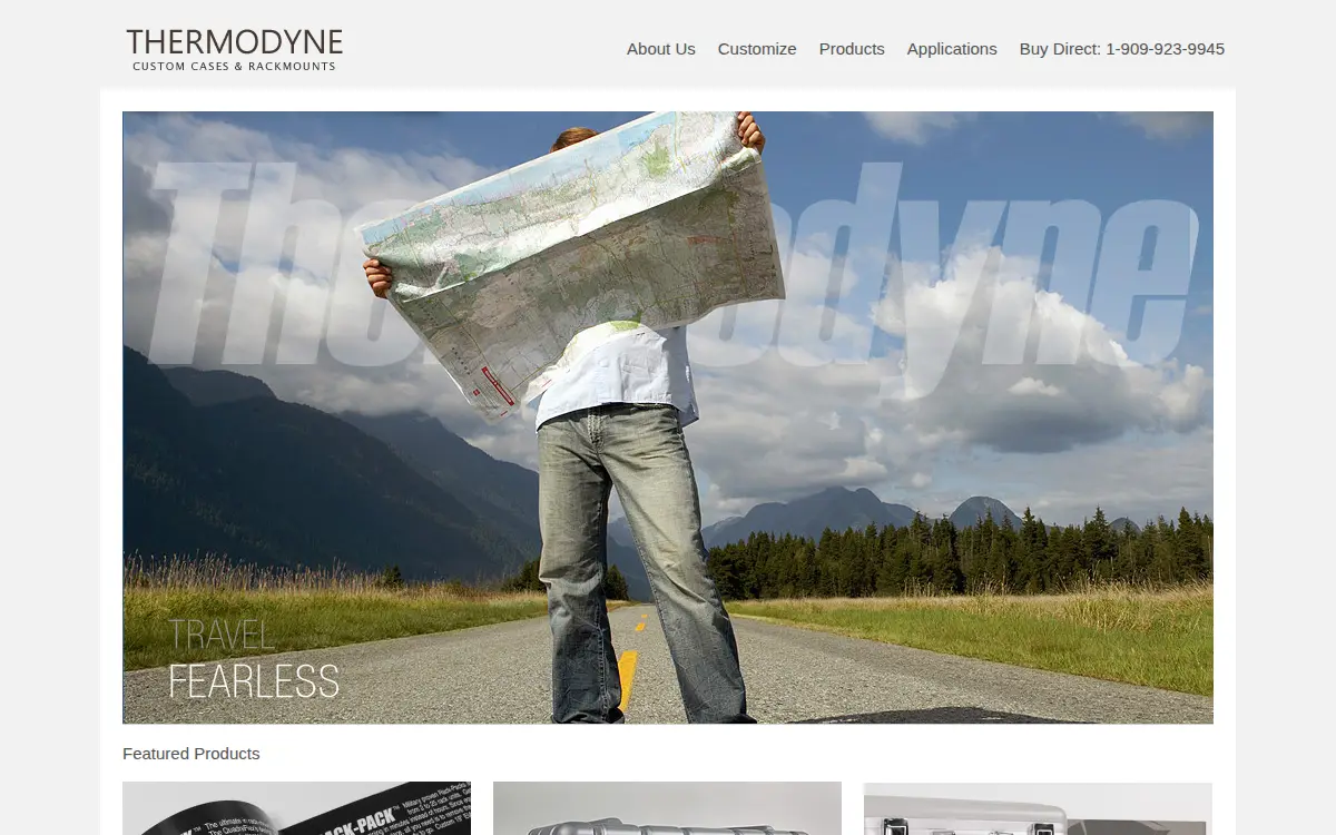 Homepage of Thermodyne International, LTD