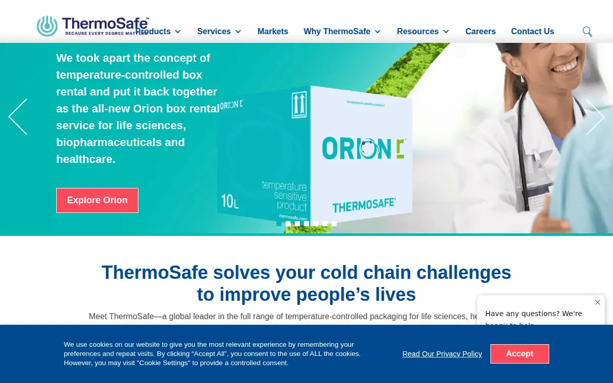 Homepage of Sonoco Protective Solutions, INC.