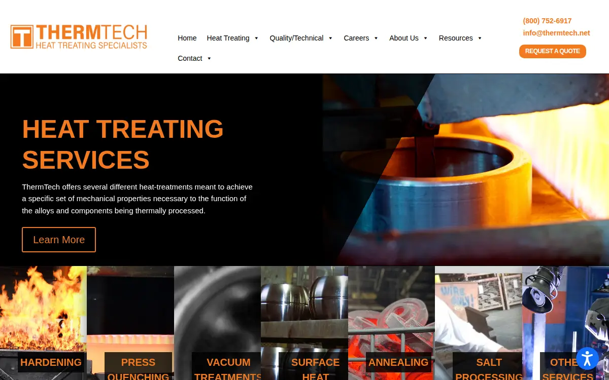 Homepage of Therm-tech of Waukesha, INC