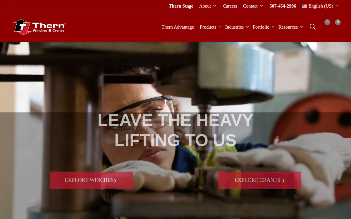 Homepage of Thern INC
