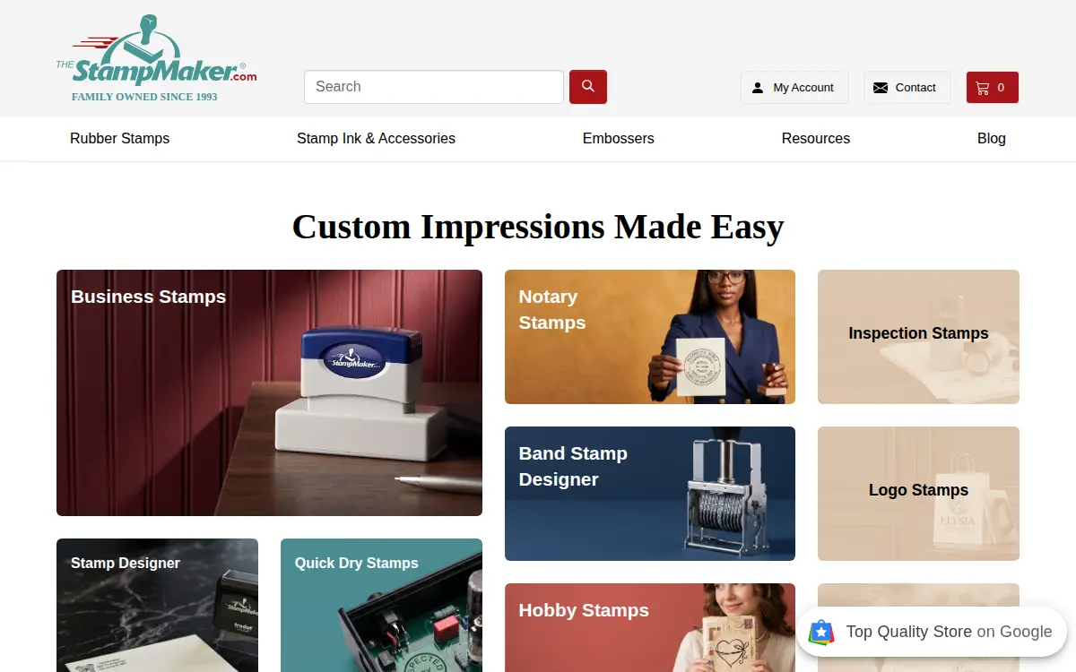 Homepage of Rubber Stamps Unlimited INC