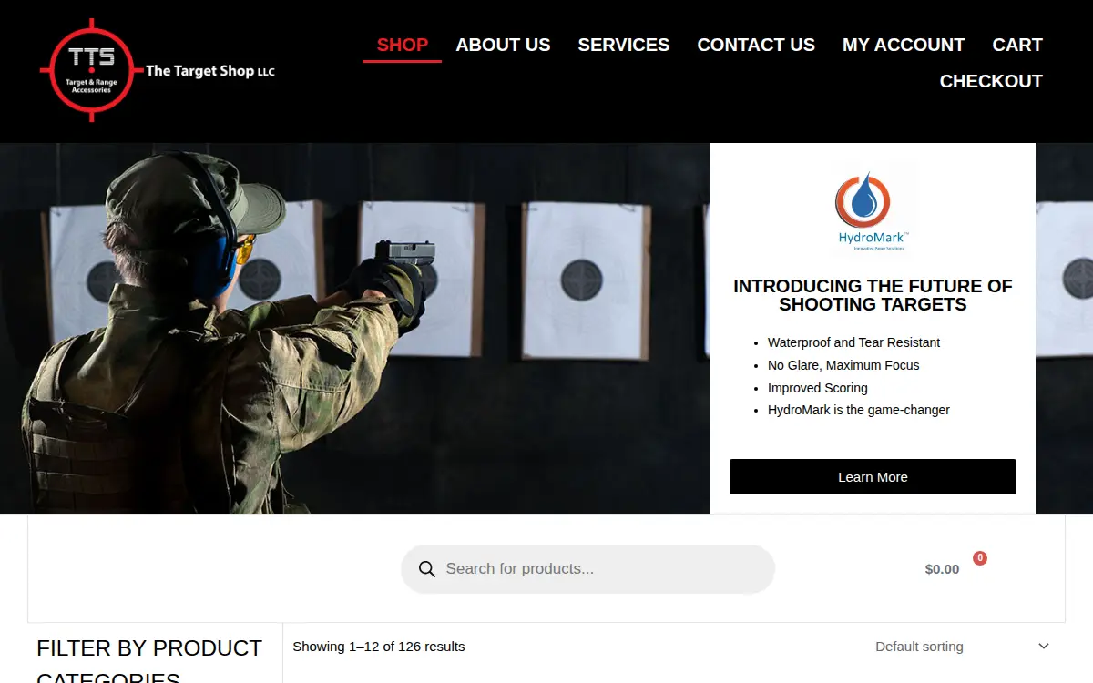 Homepage of The Target Shop LLC