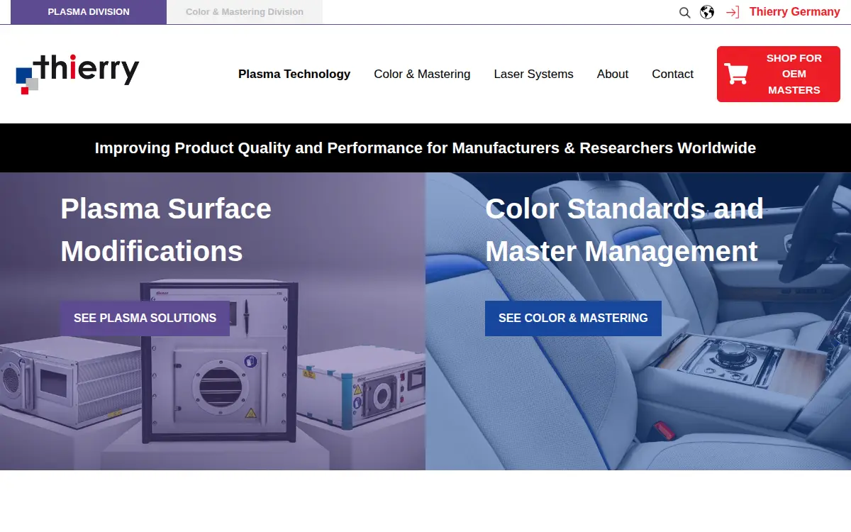 Homepage of Thierry CORP