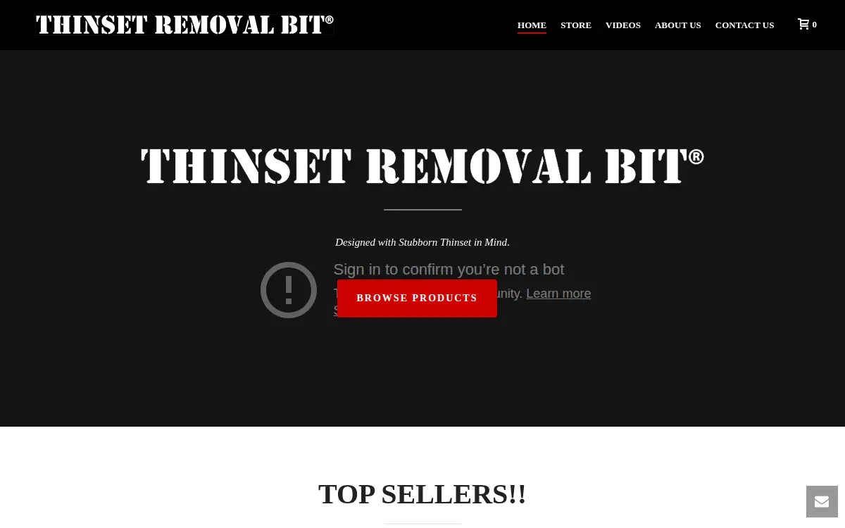 Homepage of Thinset Removal LLC