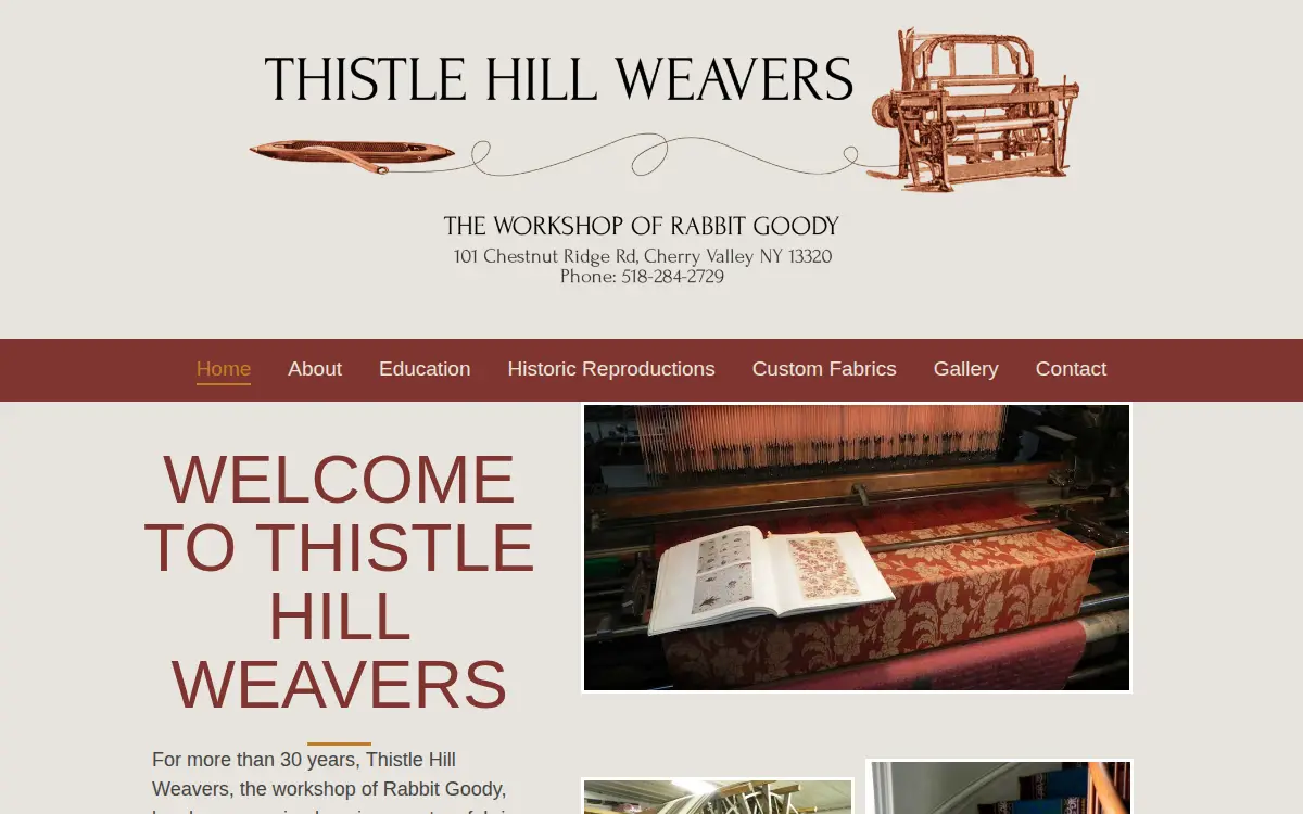 Homepage of Thistle Hill Weavers