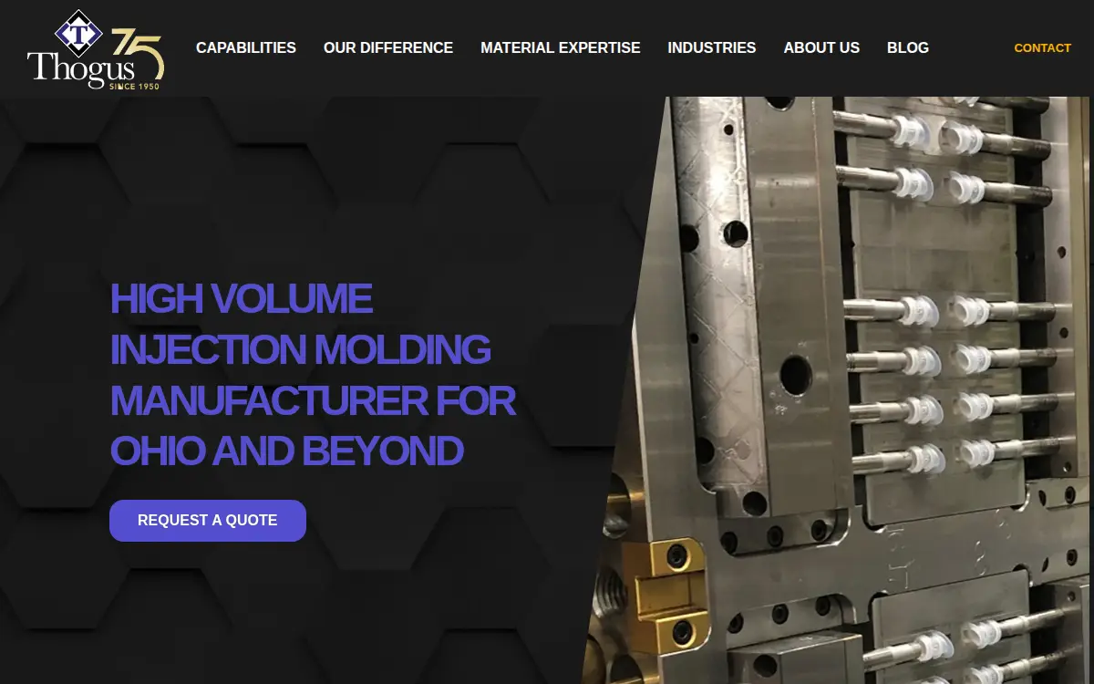 Homepage of Thogus Products Company