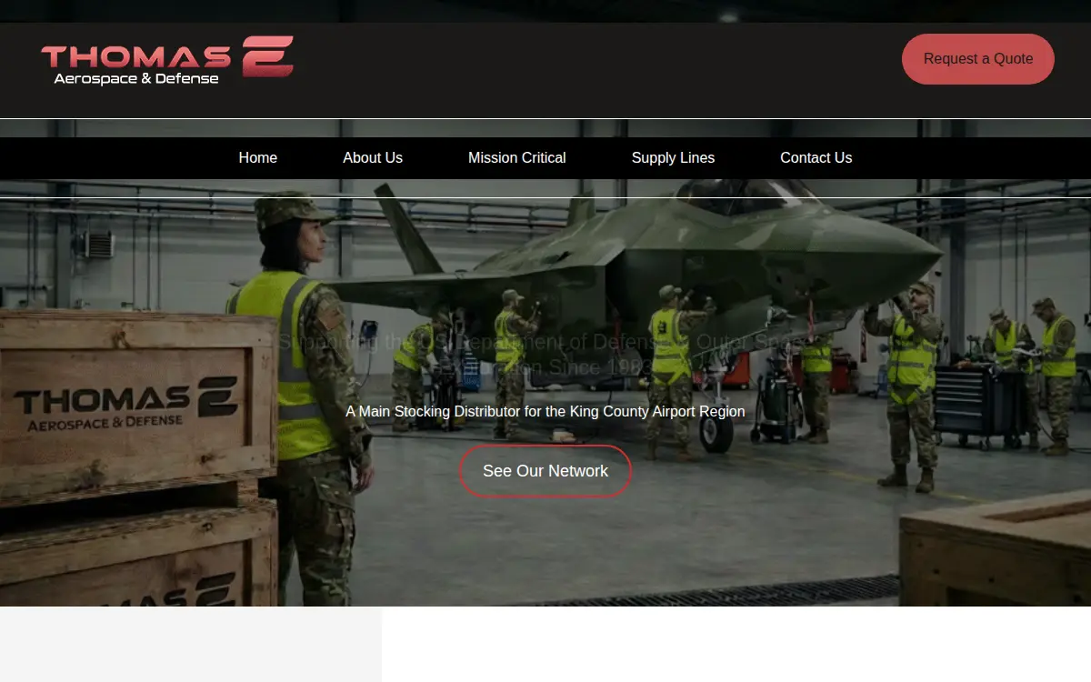 Homepage of Thomas E LLC