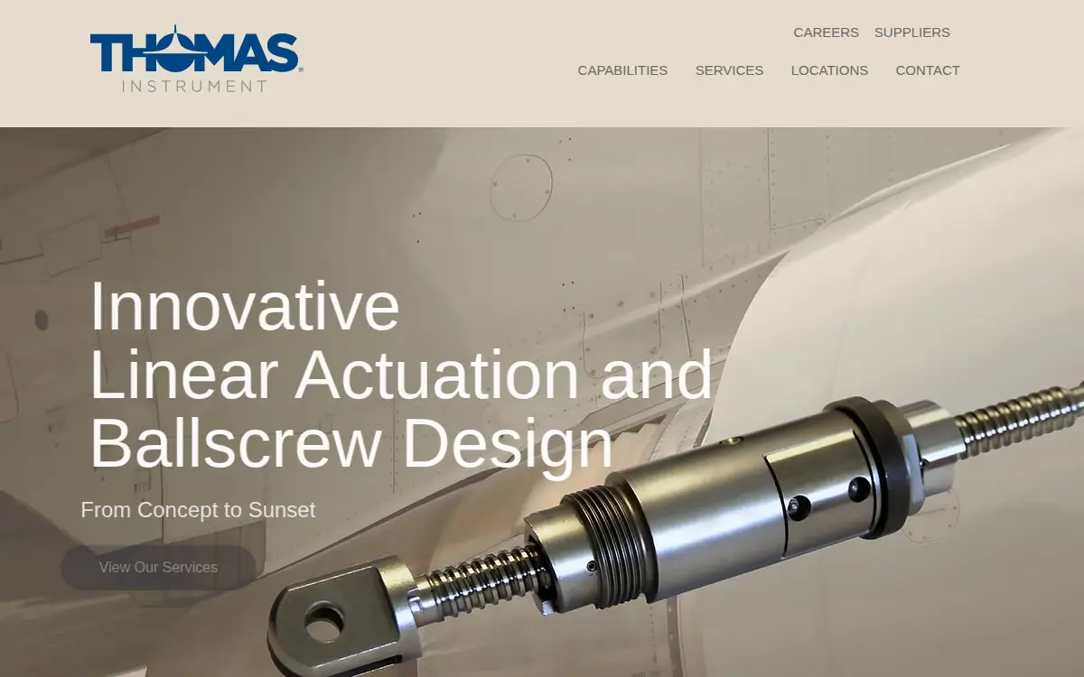 Homepage of Thomas Instrument, Incorporated