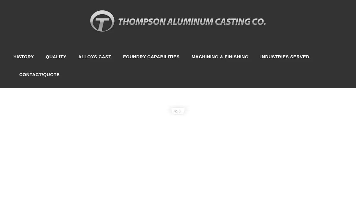 Homepage of Thompson Aluminum Casting CO.