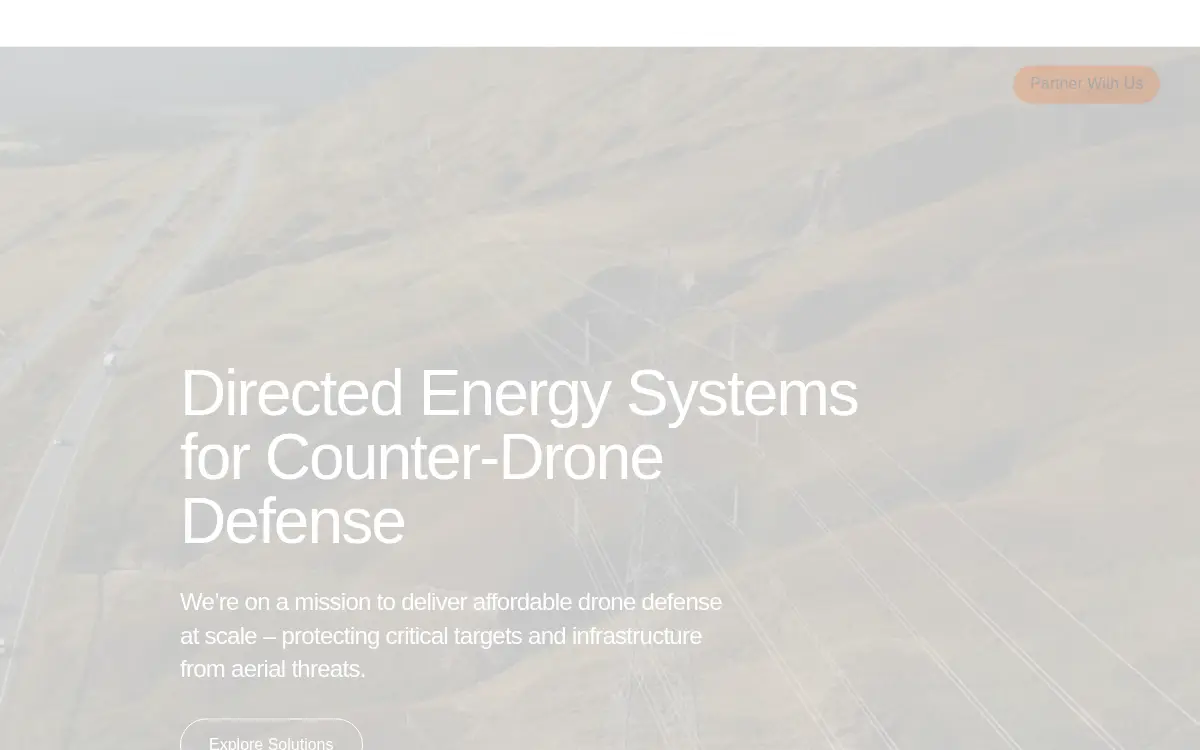 Homepage of Thor Directed Energy INC
