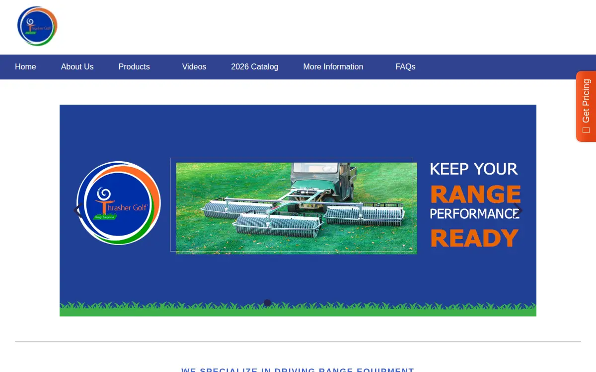 Homepage of Thrasher Golf INC