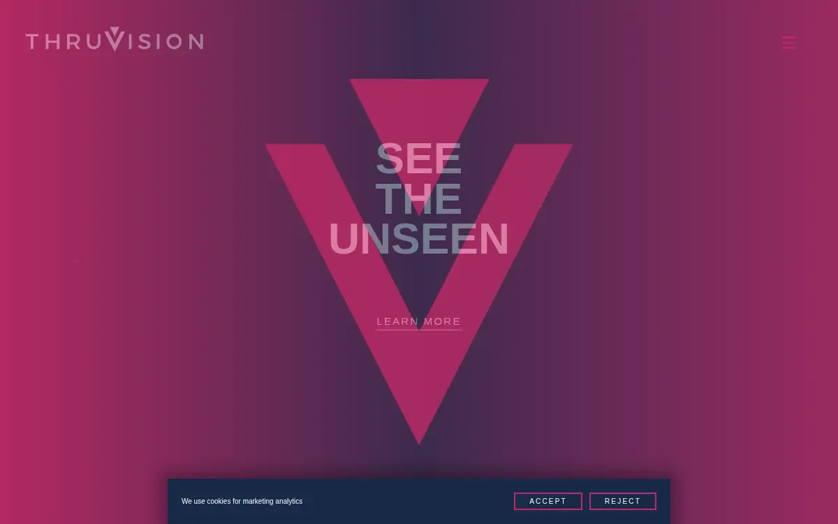 Homepage of Thruvision INC