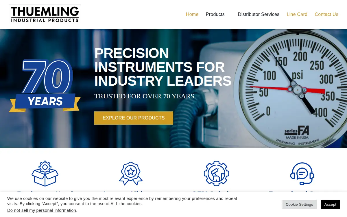 Homepage of Thuemling Instrument Group, INC.