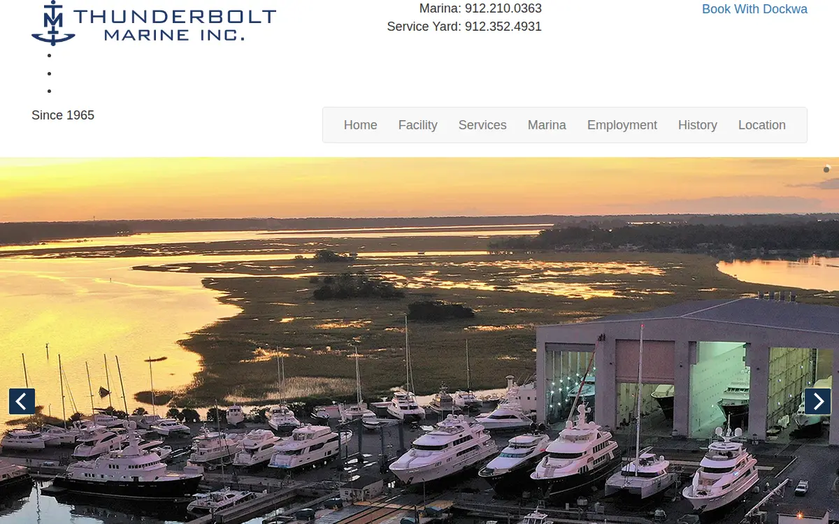 Homepage of Thunderbolt Marine INC