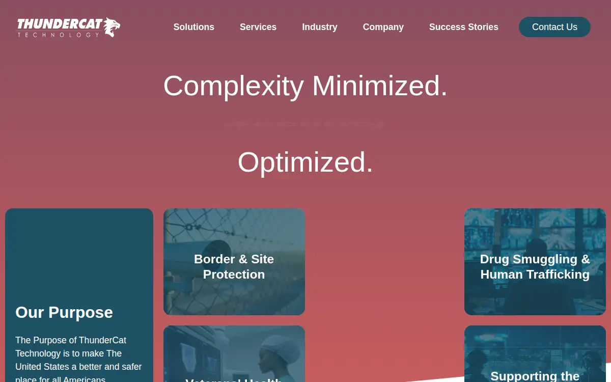 Homepage of Thundercat Technology, LLC