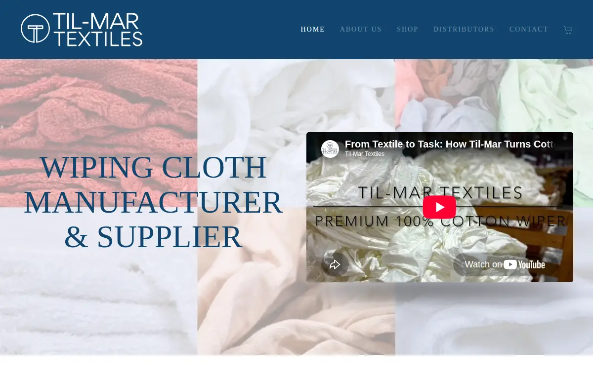 Homepage of Til-mar Textiles, INC.