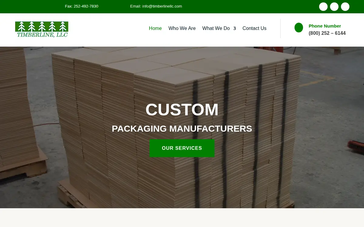 Homepage of Timberline Acquisition, LLC