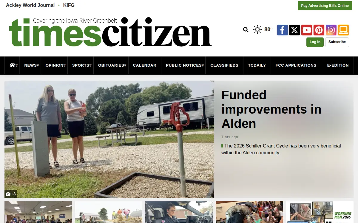 Homepage of Times-citizen Communications, INC.