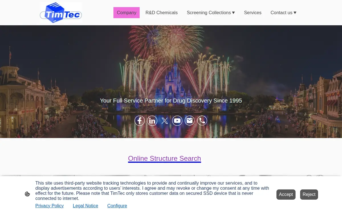 Homepage of Timtec LLC
