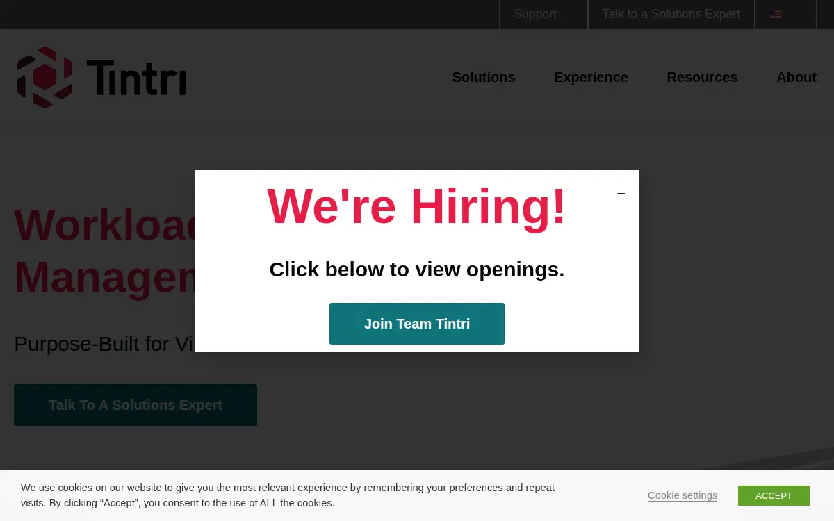 Homepage of Tintri By Ddn, INC.