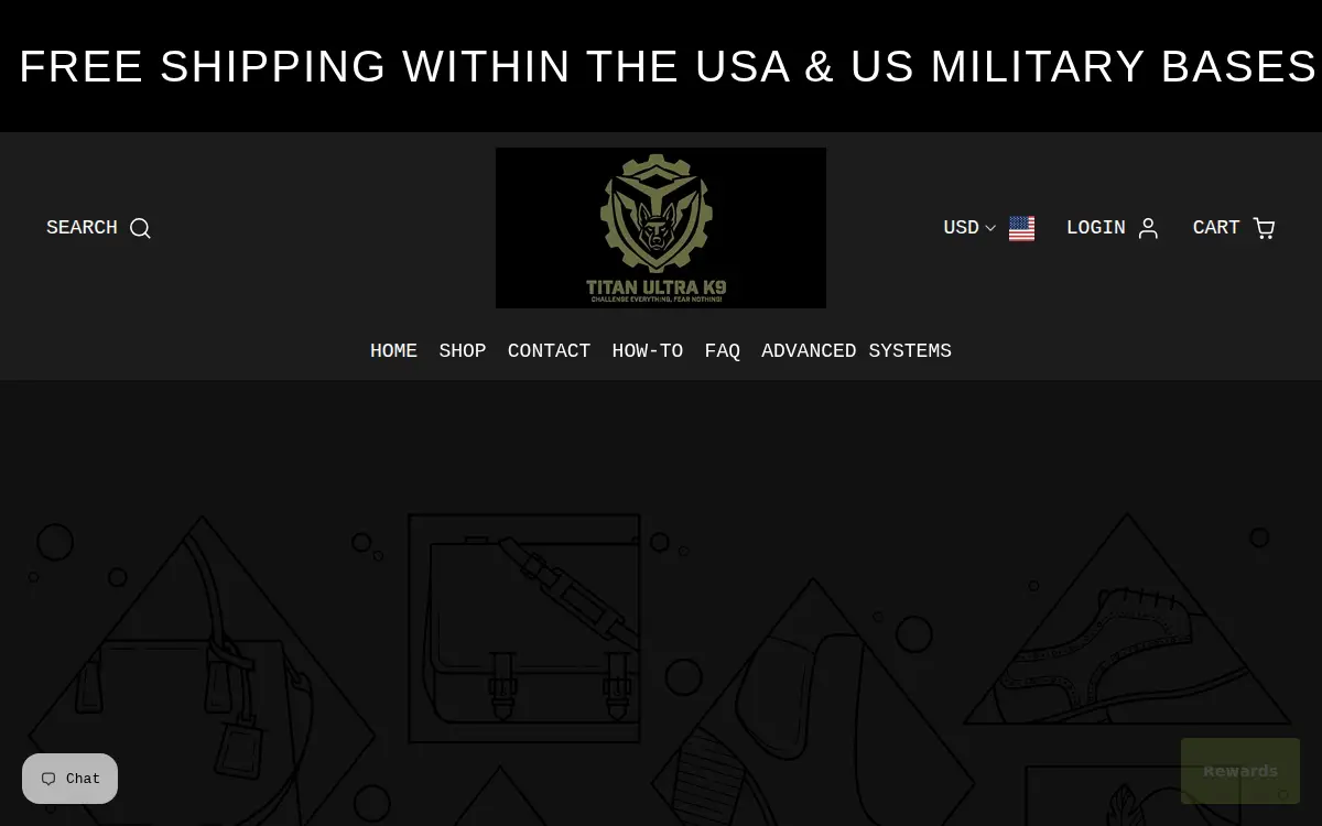 Homepage of Titan Ultra LLC