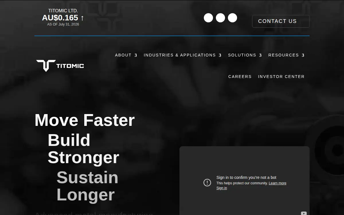 Homepage of Titomic USA INC