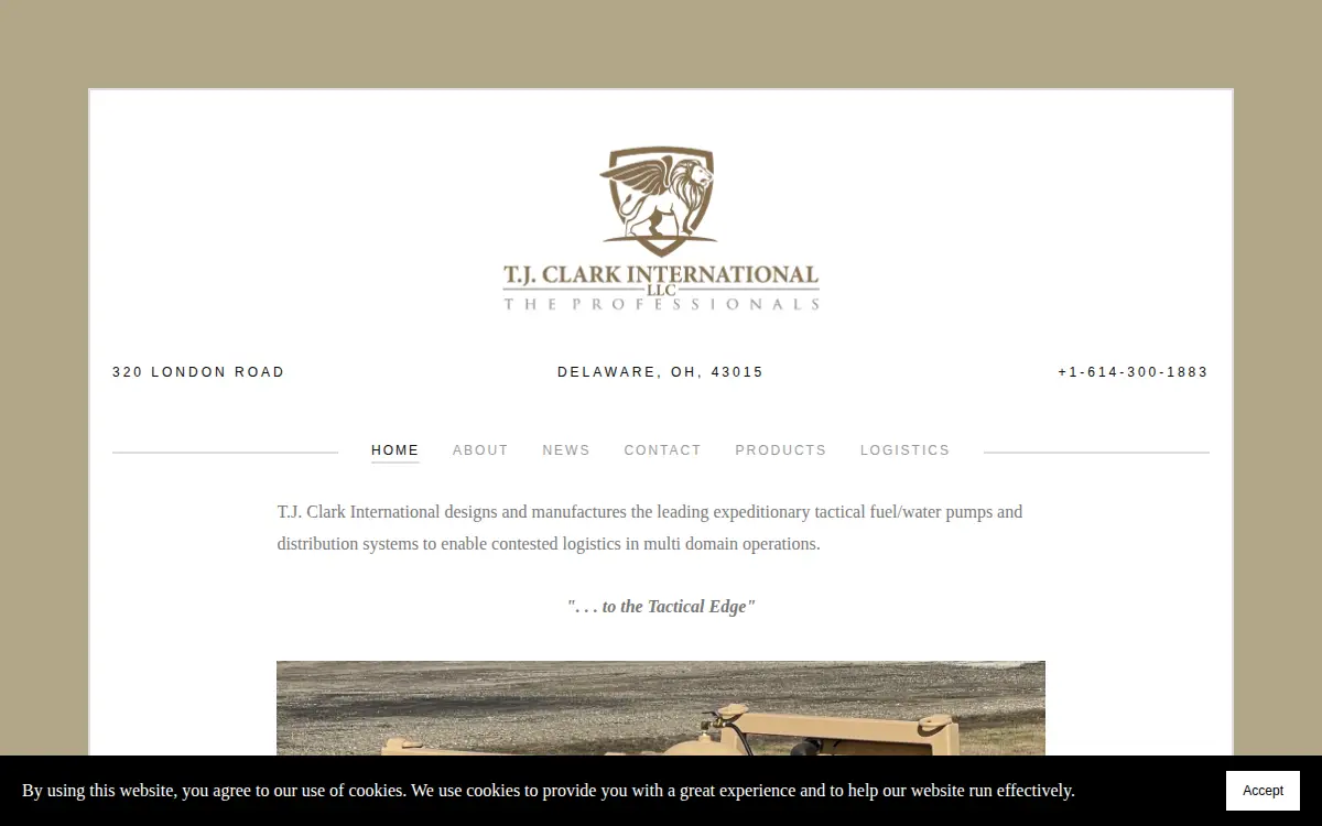 Homepage of T.j. Clark International LLC