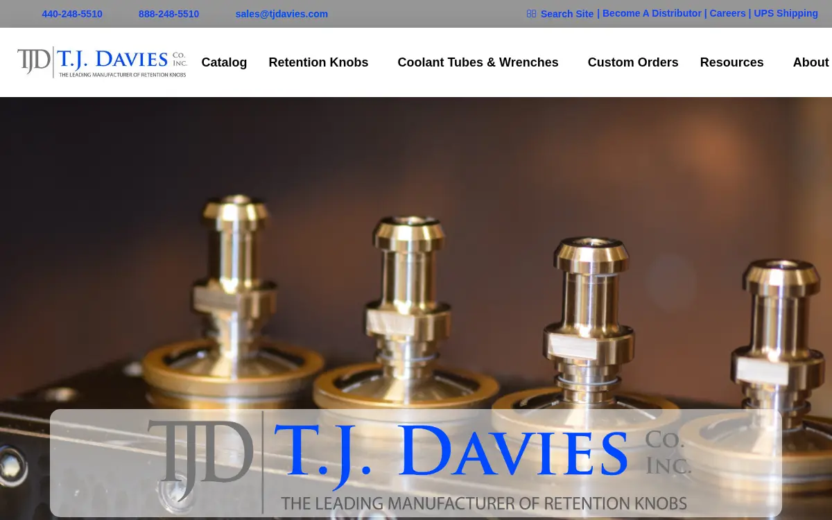 Homepage of T. J. Davies Company, INC.