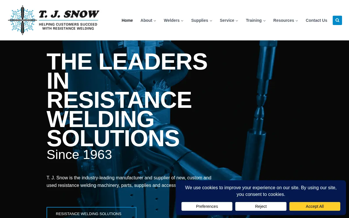 Homepage of T. J. Snow Company, INC.