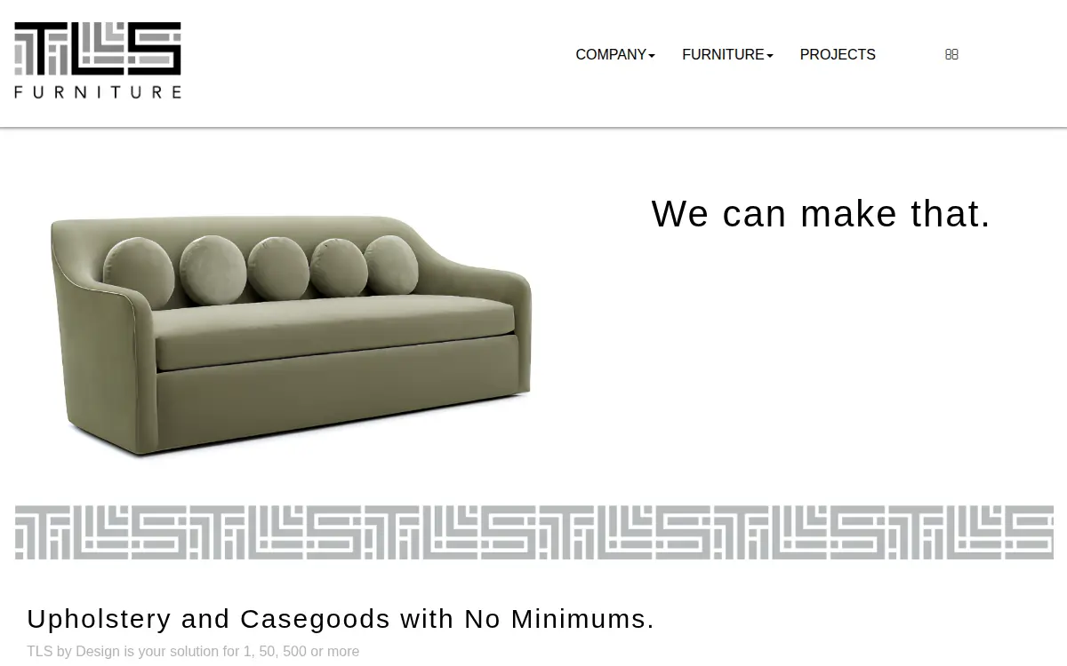 Homepage of Tls By Design, LLC