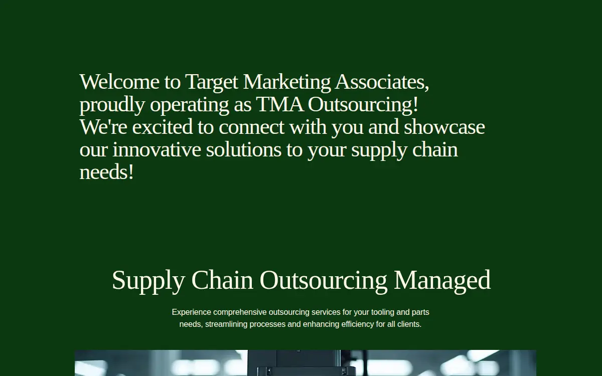 Homepage of Target Marketing Associates, INC
