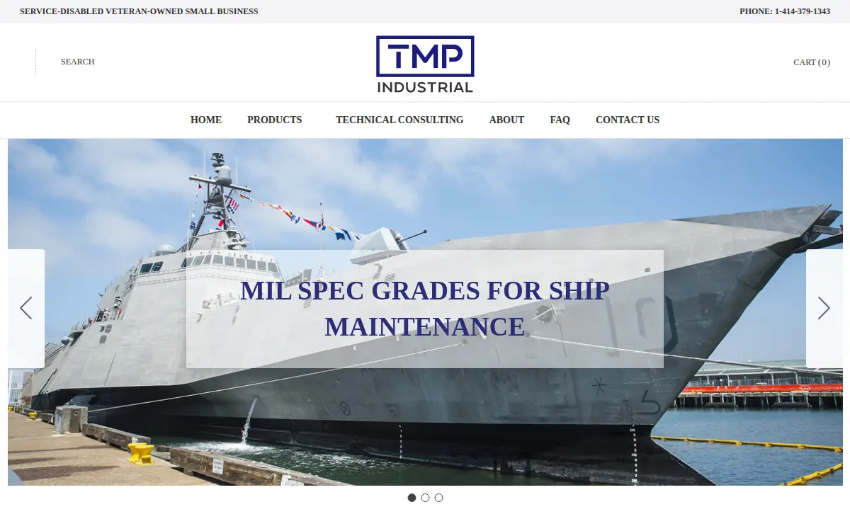 Homepage of Tmp Industrial LLC