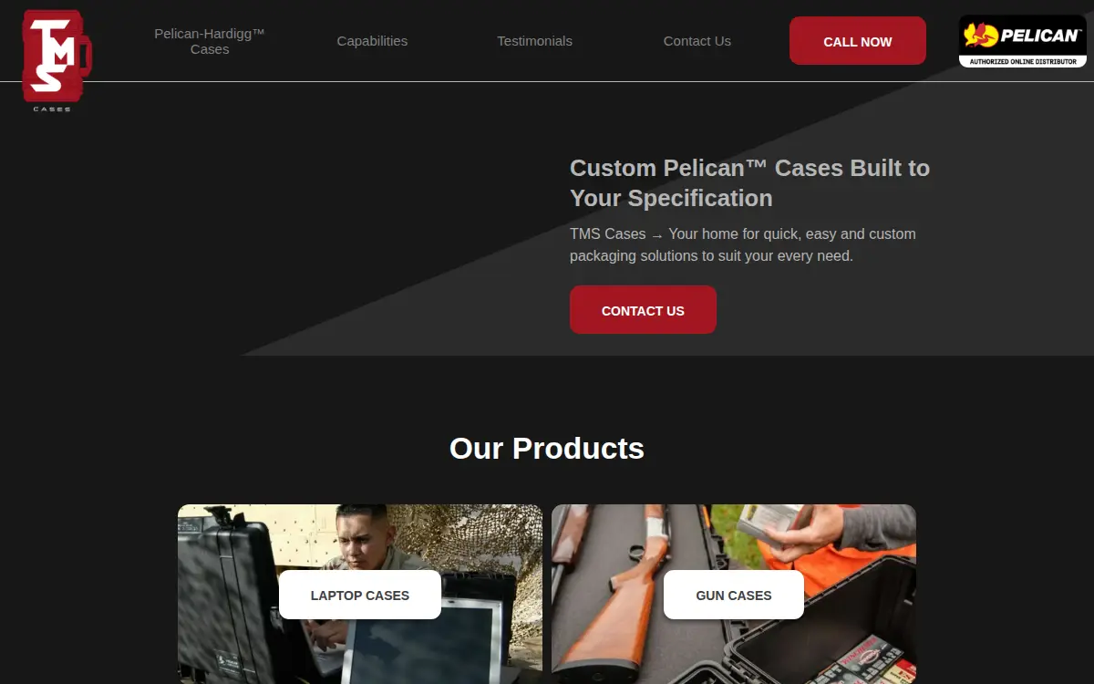Homepage of Technical Marketing Systems, INC.