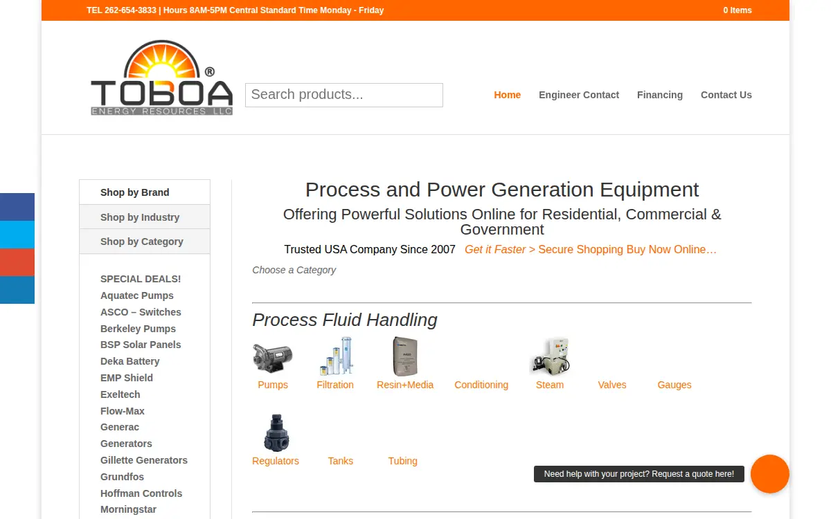 Homepage of Toboa Energy Resources LLC