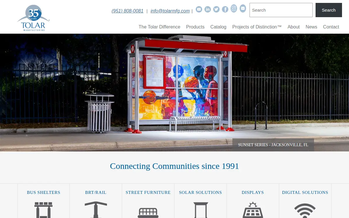 Homepage of Tolar Manufacturing Company, Incorporated