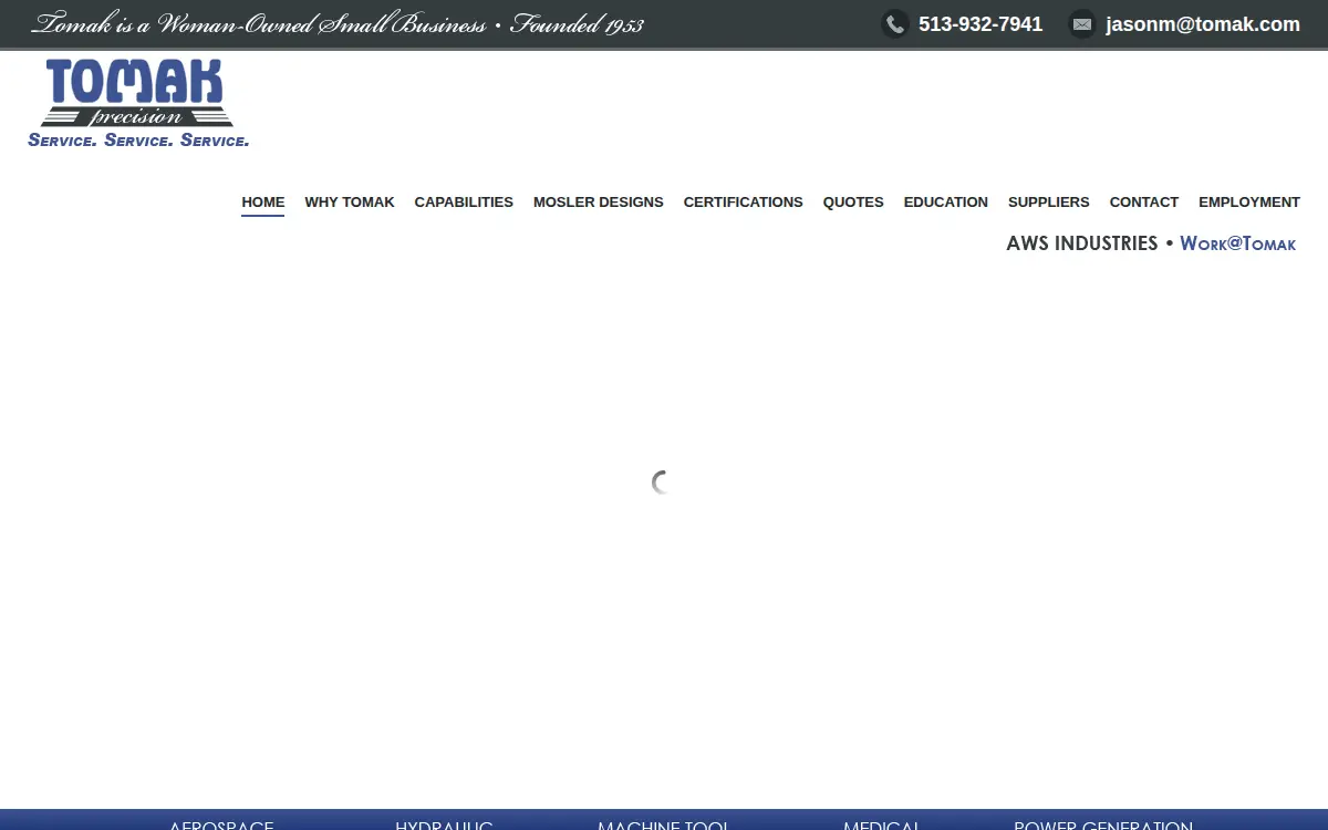 Homepage of Aws Industries INC