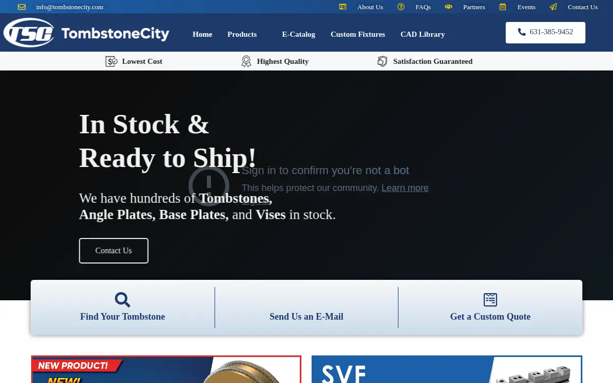 Homepage of Xl Machinery Sales INC
