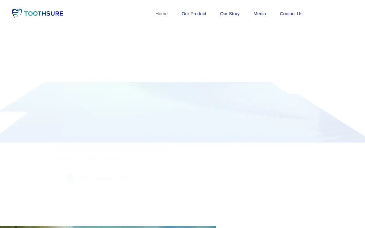 Homepage of Toothsure, INC.
