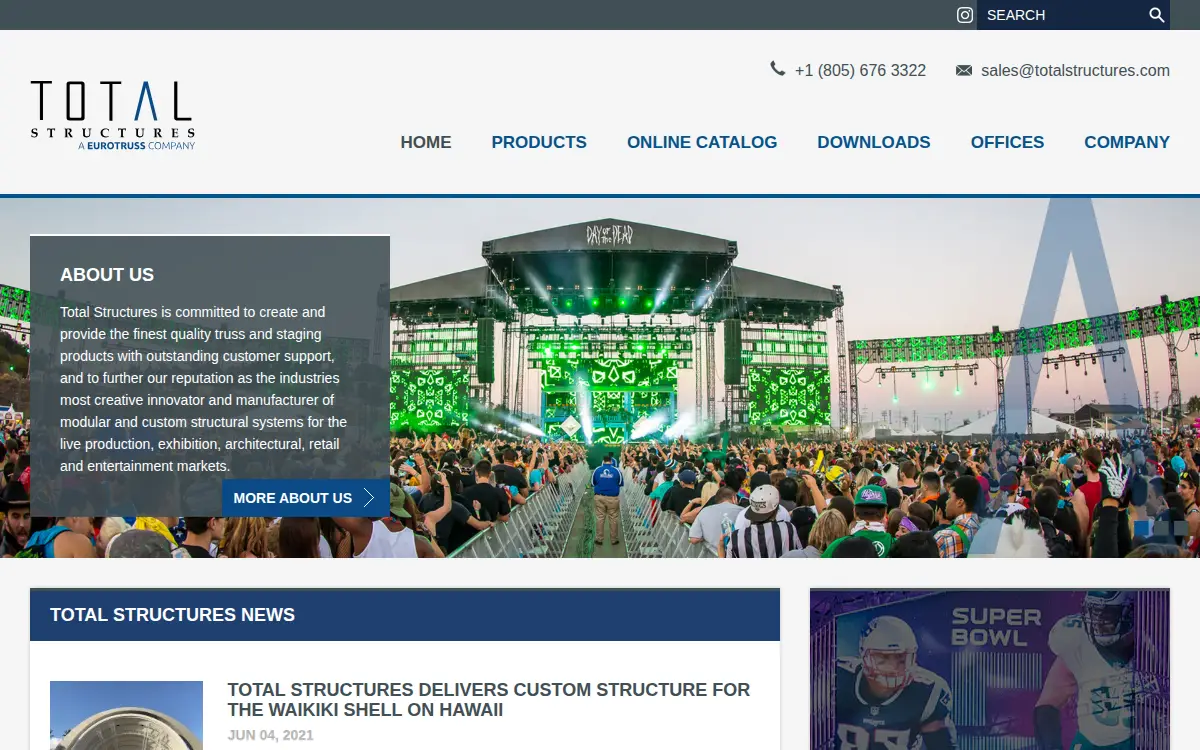 Homepage of Total Structures INC