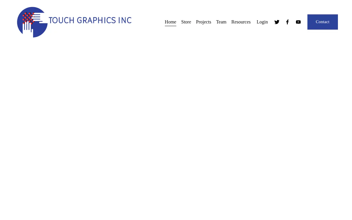 Homepage of Touch Graphics, INC.