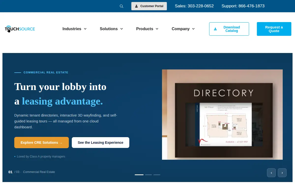 Homepage of Touchsource LLC