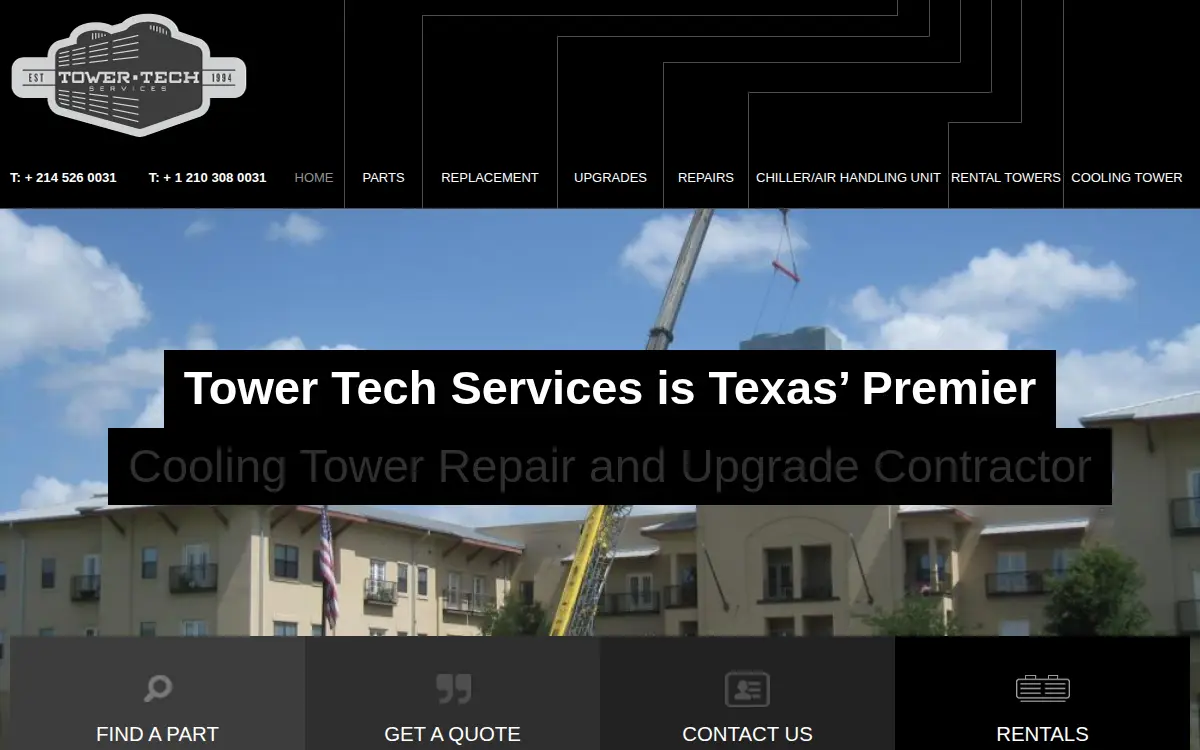 Homepage of Tower Tech Services INC