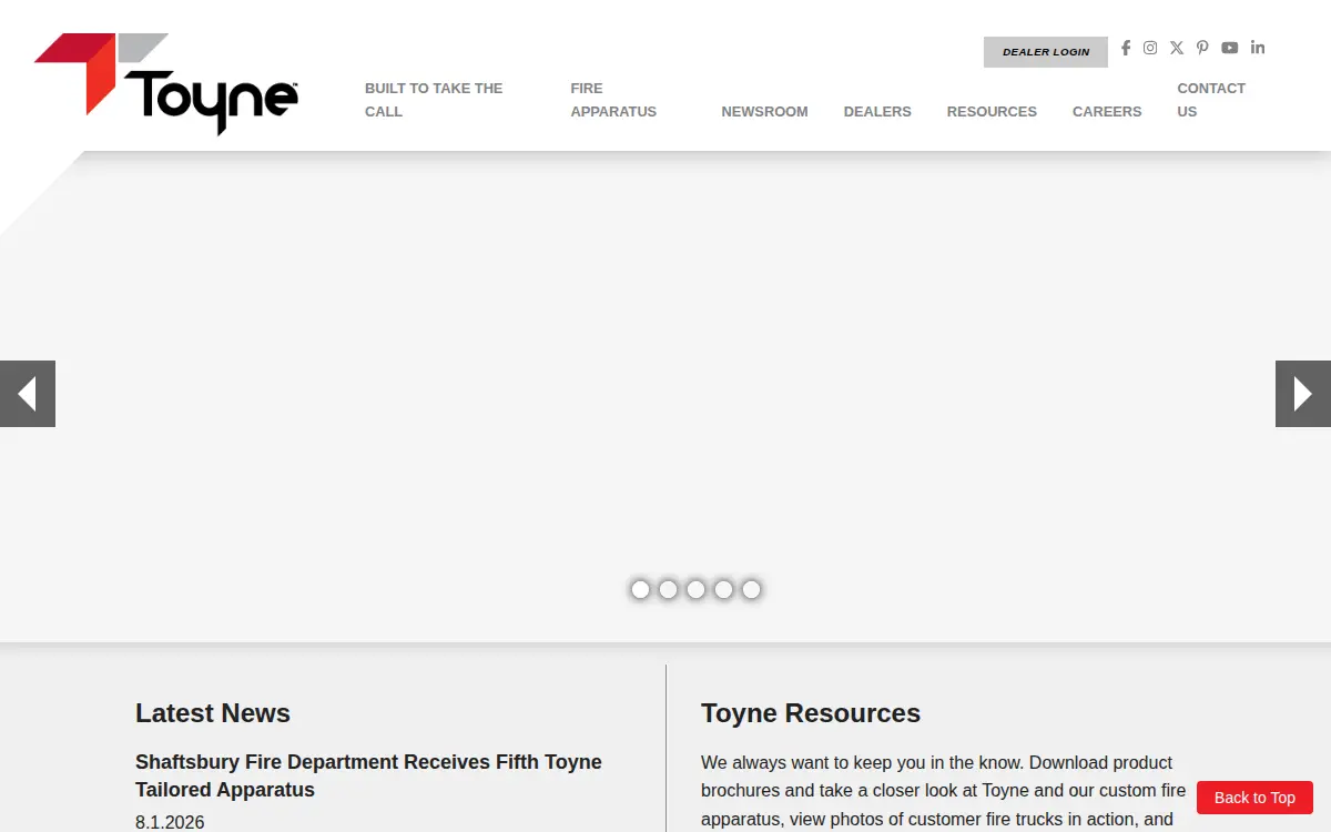 Homepage of Toyne INC
